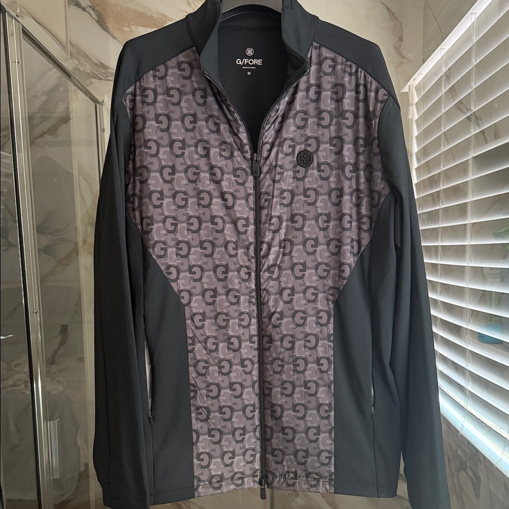G/FORE💣 🆕Men's Black and Purple Windbreaker